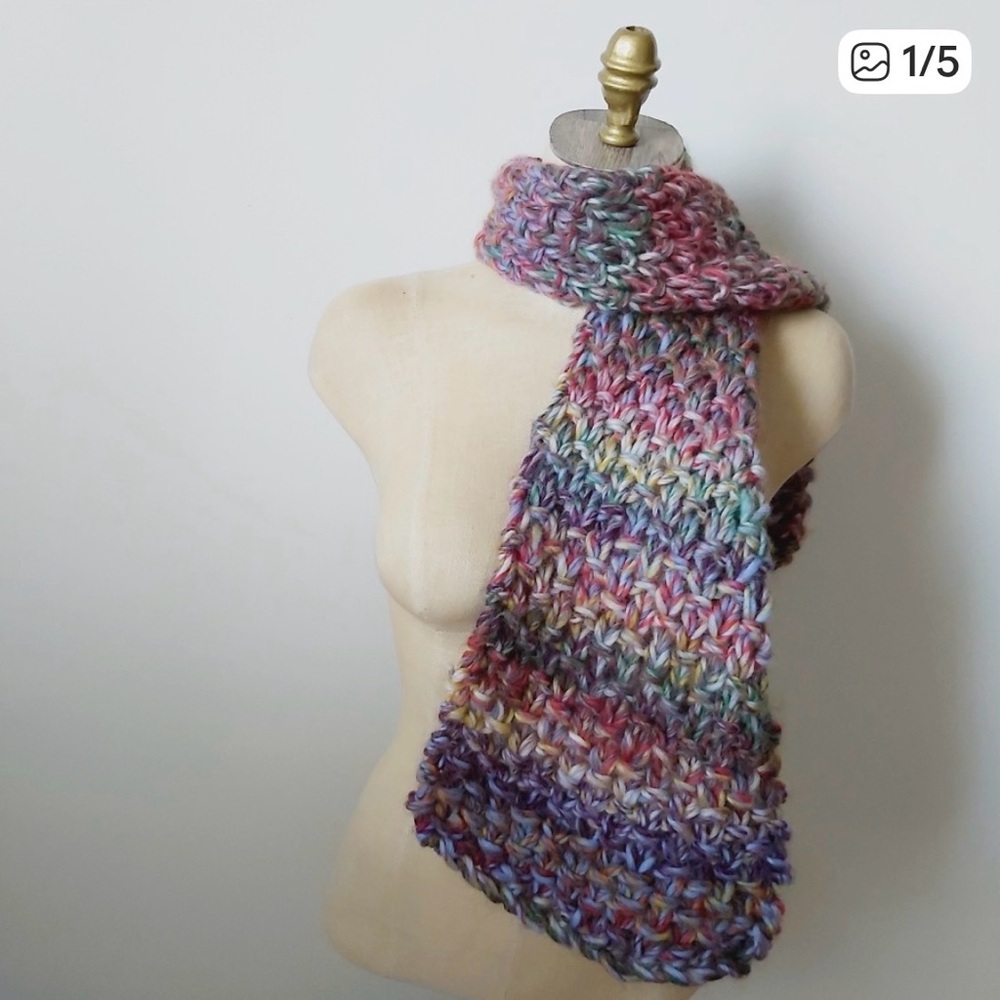 Multicolor Knit Scarf